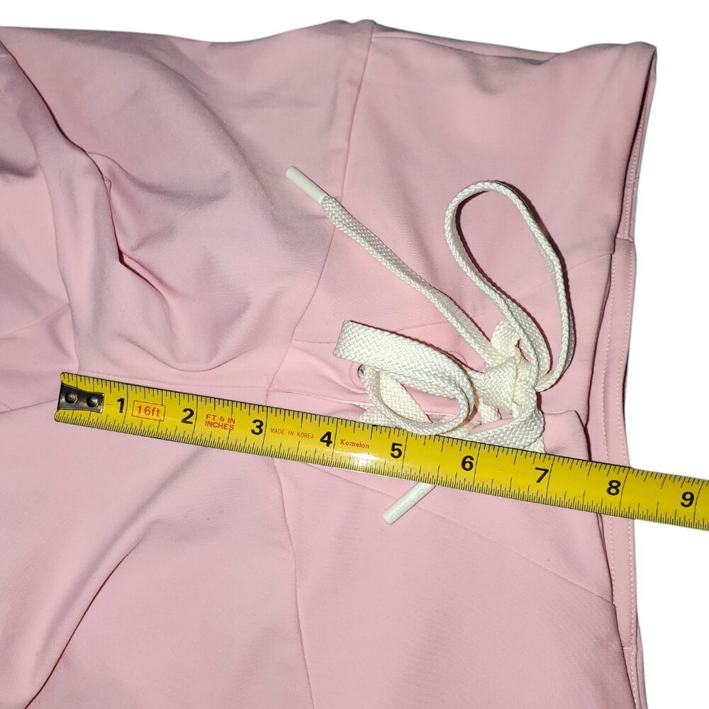 New Balance X Staud Biker Shorts Women's S Pastel Pink Lace-Up Gym Yoga Athletic - Picture 12 of 13